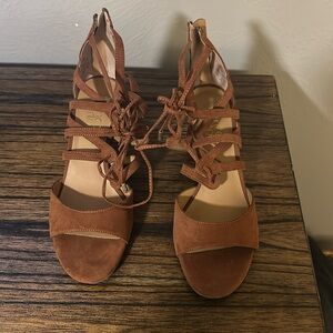 NWOT Franco Sarto Lace Up Wedges